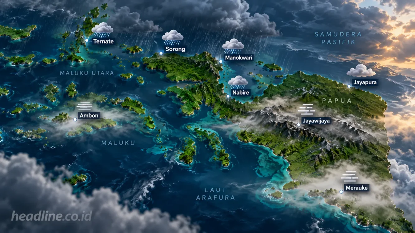 Prediksi Cuaca Besok di Papua Besok Hujan Atau Panas