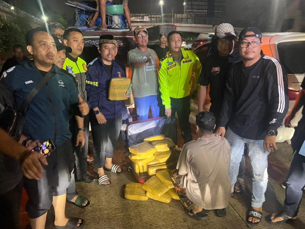 Aksi Cepat PJR Bitung Gagalkan Penyelundupan 40 Kg Ganja di Tol Jakarta–Tangerang