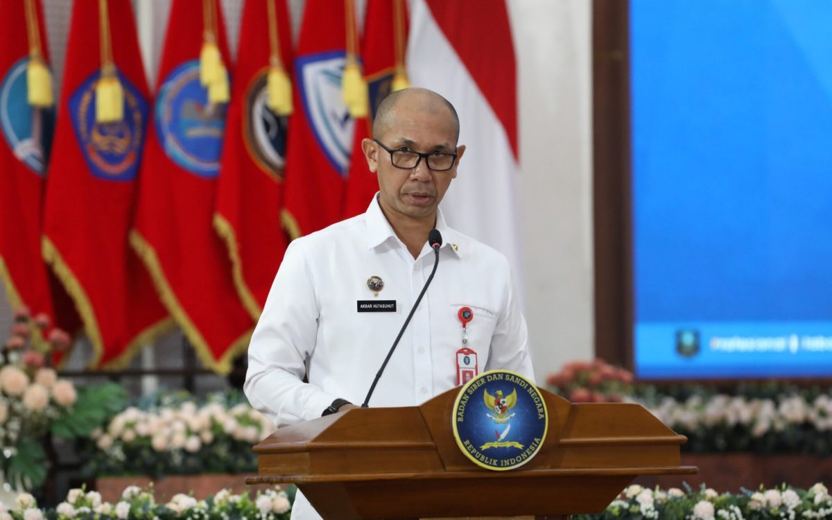 : Direktur Keamanan Siber Pemerintah Pusat BSSN, Chairul Akbar Hutasuhut, dalam forum KATA KAMI di Depok, Selasa (29/9/2026), dengan tajuk sinergi penerapan keamanan menuju ekosistem digital yang tangguh. FOTO dok. Humas BSSN
