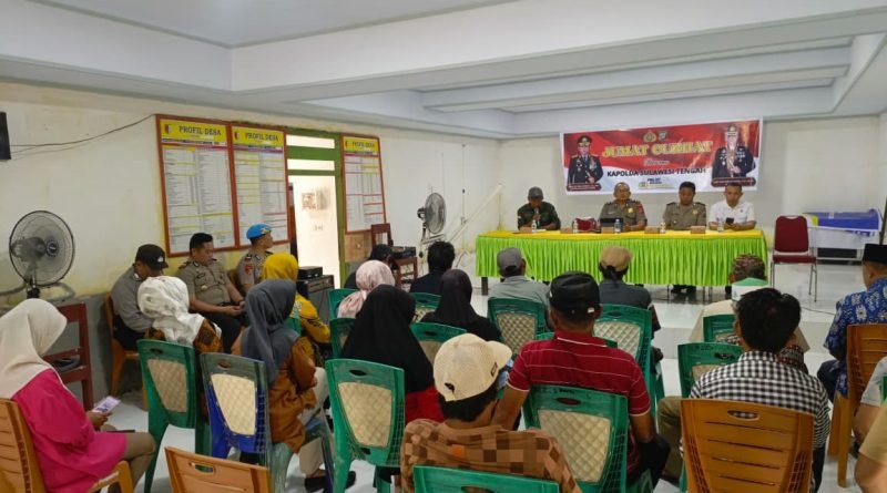 Bangun Komunikasi dan Kepercayaan, Polda Sulteng Gelar Jumat Curhat di Desa Pewunu