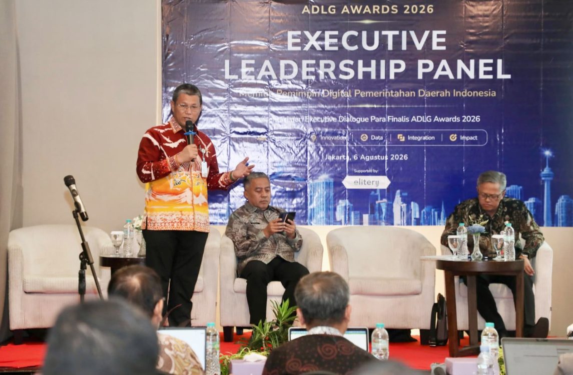: Sekretaris Daerah Batam, Firmansyah, menyampaikan, pemaparan saat Executive Leadership Panel di Swiss-Belresidences Kalibata, Jakarta, Kamis (6/8/2026). HUMAS DISKOMINFO BATAM / ADE RAHMATULLAH