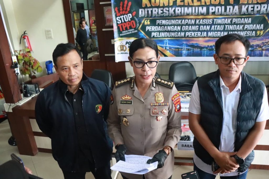 Berhasil Ungkap Tiga Kasus PMI Nonprosedural, Ditreskrimum Polda Kepri Tetapkan Enam Tersangka