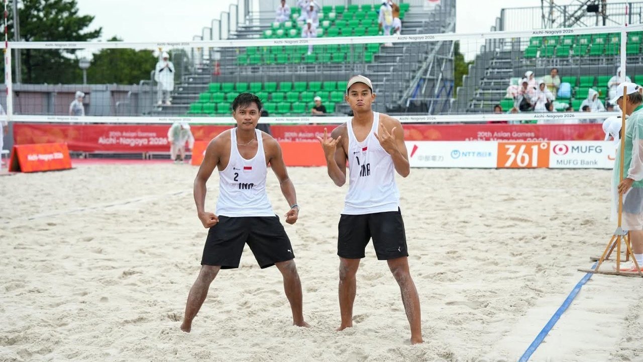 Bintang/Sofyan Melaju Semifinal Voli Pantai di Asian Games 2026