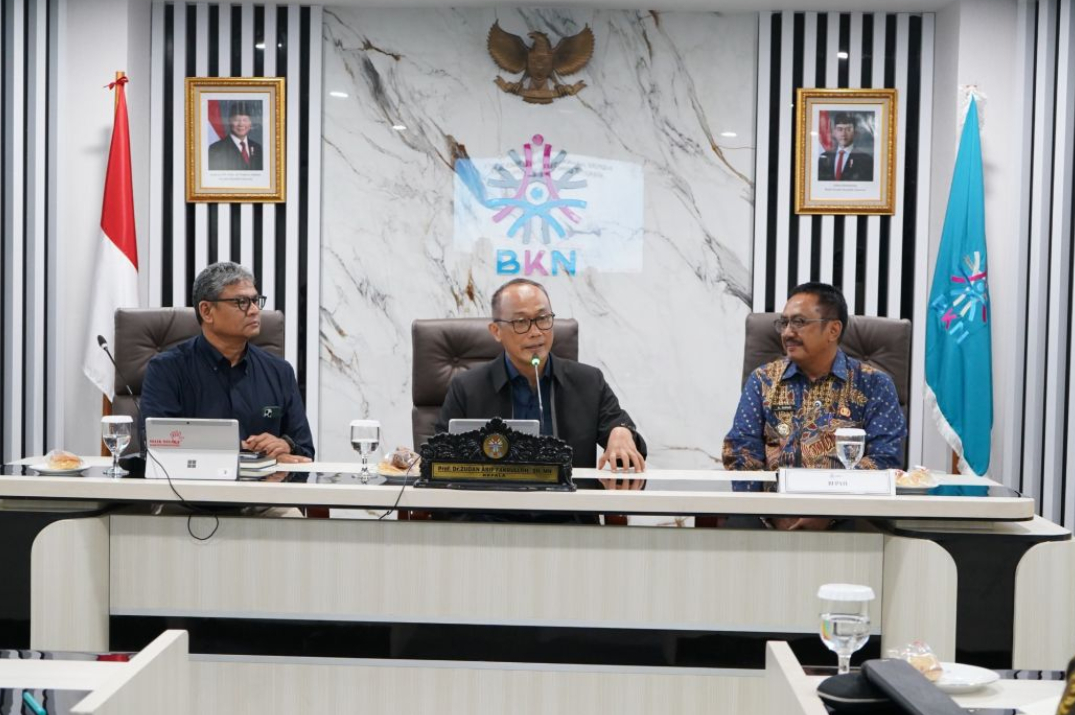 : Mengingat besarnya skala demografi dan anggaran yang melampaui sejumlah provinsi, BKN mendorong Pemkab Sukabumi untuk mematangkan sistem manajemen talenta guna mencetak ASN berkapasitas besar di Kantor Pusat BKN, Jakarta, Selasa (29/09/2026).