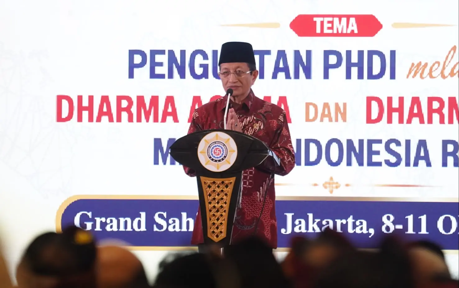 Buka Mahasabha XIII PHDI, Menag Tekankan Pentingnya Kurikulum Cinta untuk Rawat Keberagaman