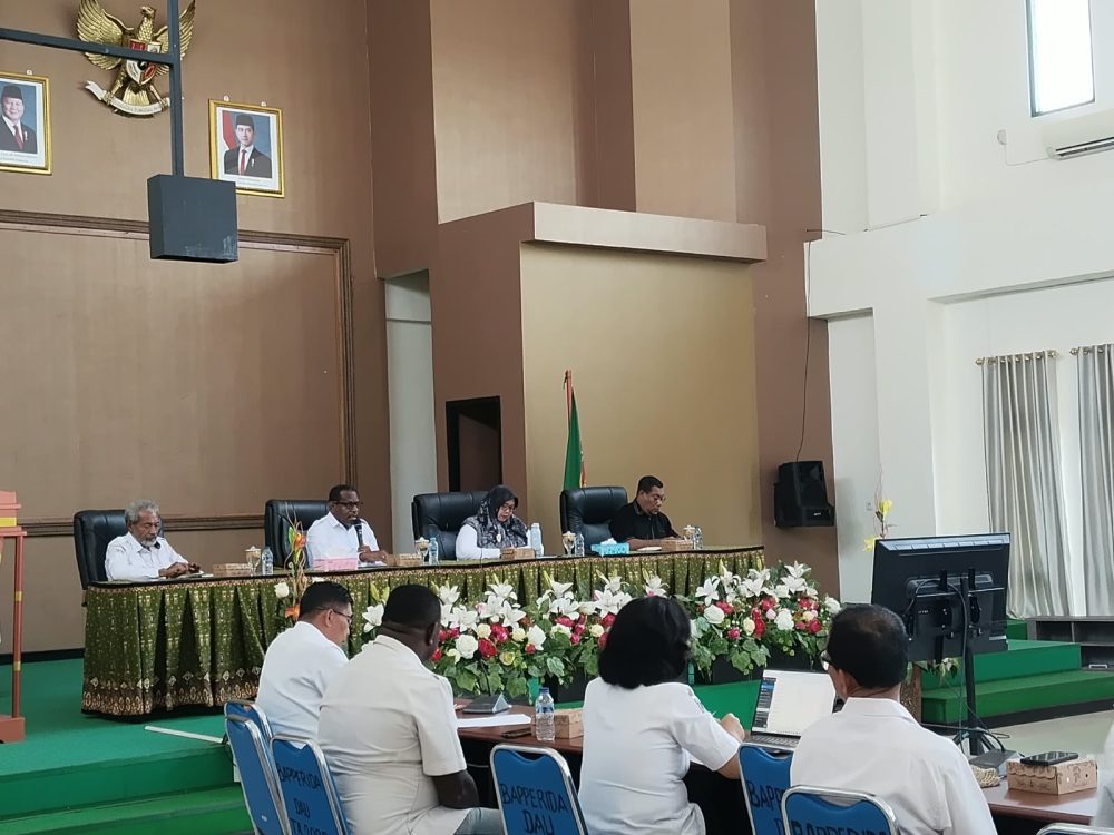 : Rapat Kordinasi Peningkatan Capaian data terpilah OAP dan non OAP Kabupaten Merauke tahun 2026, di ruang Baperida, Rabu (30/9/2026). Foto: McMrk/Get