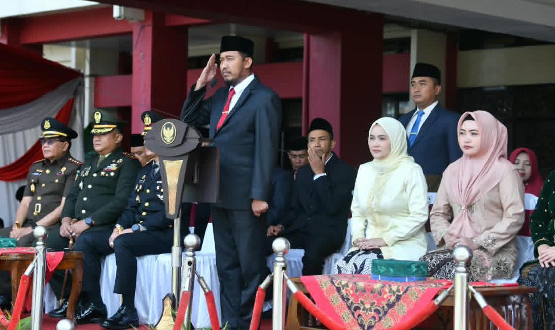 : Bupati Sumenep Achmad Fauzi Wongsojudo di sela-sela upacara memperingati Hari Kesaktian Pancasila, di Kantor Bupati, Kamis (1/10/2026).