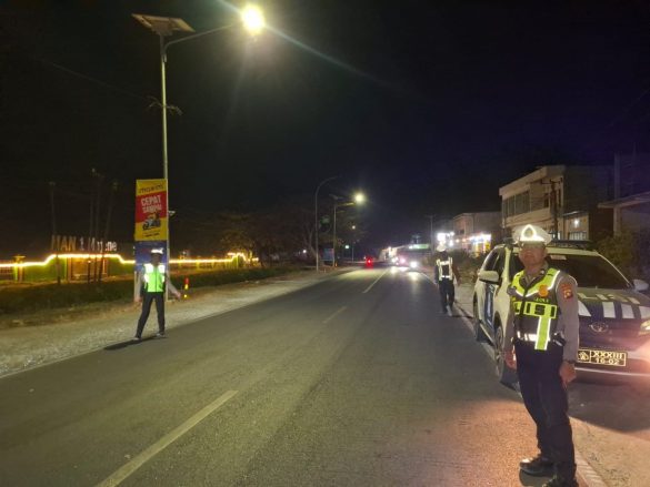 Cegah Balap Liar, Satlantas Polres Majene Gelar Patroli Malam Hari
