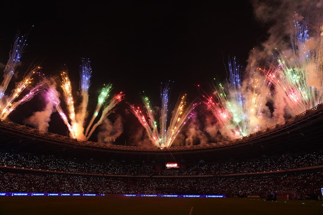 : Closing Ceremony FIFA ASEAN Cup 2026 memeriahkan SUGBK menjelang laga final Indonesia vs Thailand, Senin (5/10/2026). Anggun C. Sasmi, Judika, dan Prince Poetiray dijadwalkan tampil sebelum dua tim bertarung memperebutkan gelar juara./Foto Amir Yandi/InfoPublik