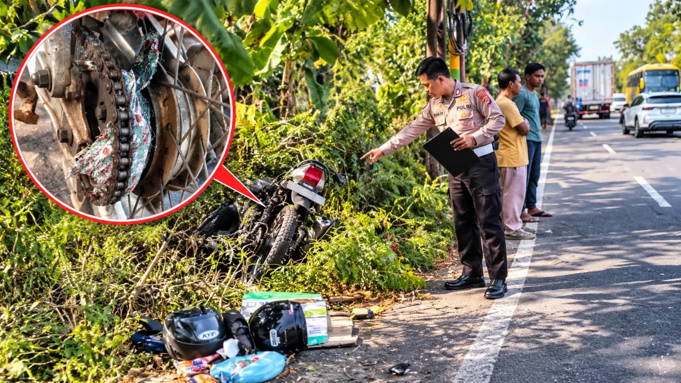 Gamis Terlilit Gear Motor, Dua Perempuan Tewas dalam Kecelakaan di Kulon Progo