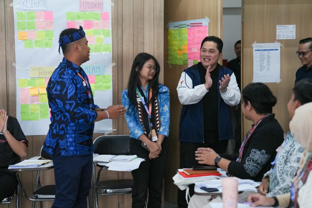 Dialog dengan Peserta Wirasena Youth Camp, Erick Thohir Tekankan Kultur Patriotik, Gigih, dan Empati