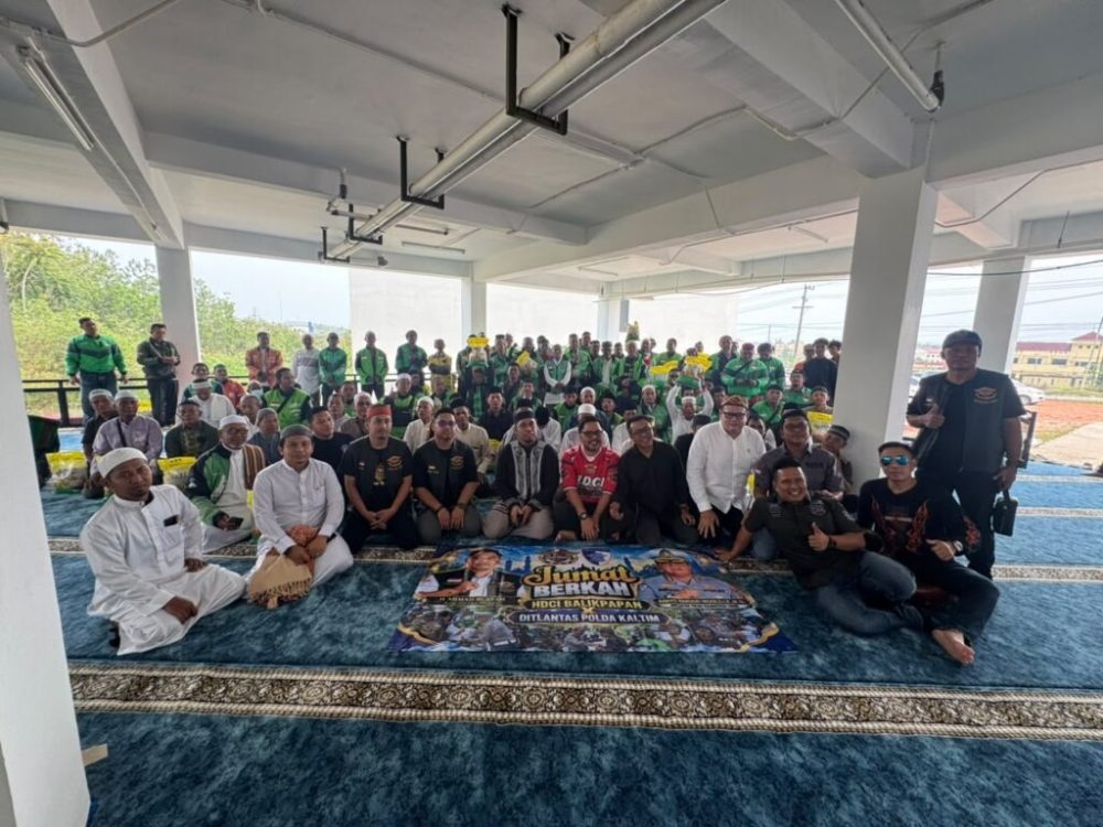Ditlantas Polda Kaltim Perkuat Kedekatan dengan Komunitas Ojol Lewat Jumat Curhat