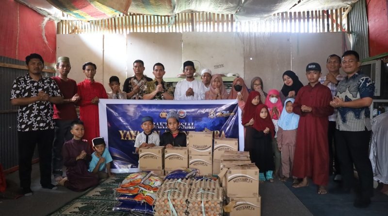 Ditreskrimsus Polda Sulteng Salurkan Bansos ke Dua Panti Asuhan di Palu
