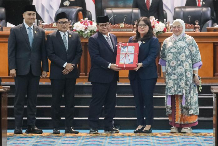 : Gubernur DKI Jakarta, Pramono Anung dalam Rapat Paripurna DPRD Provinsi DKI Jakarta, Kamis (1/10/2026).