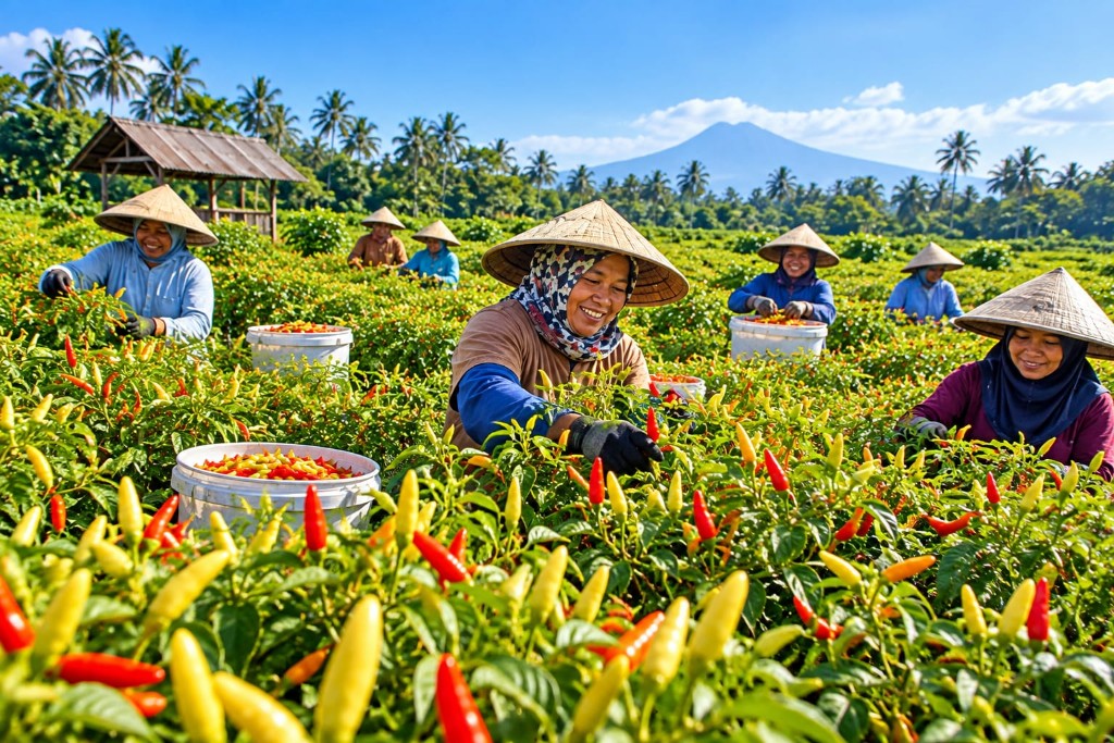 : Pemkab Lumajang menyiapkan kerja sama pasokan antardaerah sebagai salah satu opsi untuk menjaga ketersediaan komoditas hortikultura ketika produksi lokal mengalami penurunan.(Kominfo Lumajang/Istimewa)