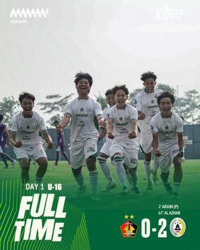 Dua Gol Amankan Kemenangan PSS U16 di Kandang Persik U16