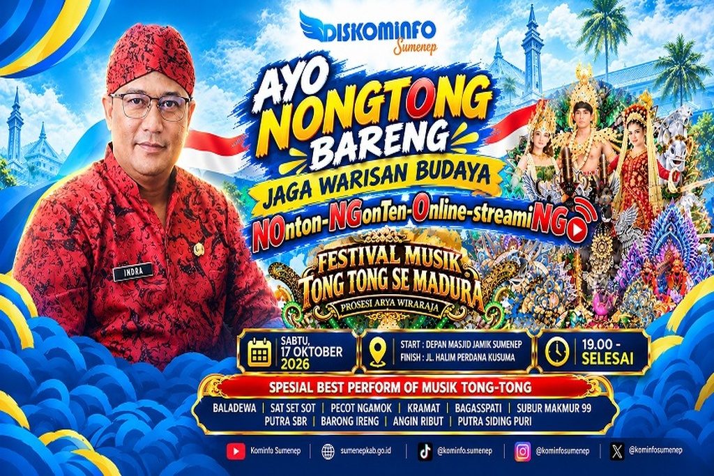 Festival Musik Tong-Tong Sumenep 2026 Ajak Anak Muda Lestarikan Budaya Lewat Media Sosial