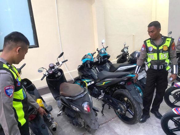 Ganggu Kenyamanan Warga, Satlantas Majene Gencarkan Patroli Knalpot Brong