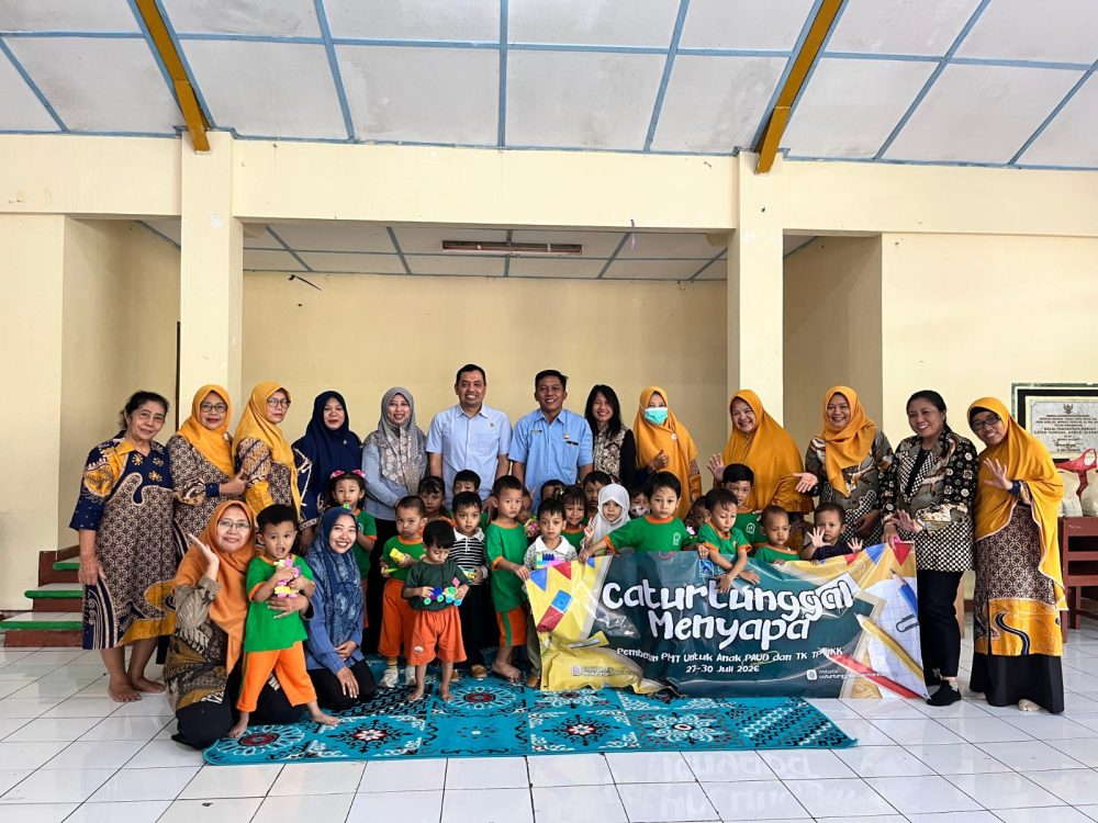 : Penanganan stunting membutuhkan aksi nyata dari lini terbawah. Pemerintah Kalurahan Caturtunggal meluncurkan gerakan Caturtunggal Menyapa ke TK dan PAUD guna memastikan pemenuhan gizi anak sejak usia dini, Kamis (30/7/2026).