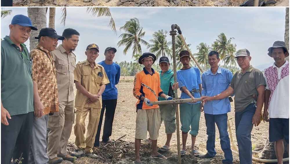 : Pembuatan sumur suntik atau titik suntik bor sebagai sumber air alternatif untuk mendukung kebutuhan pengairan lahan pertanian. (fot: mcgorontaloprov/ Oman)