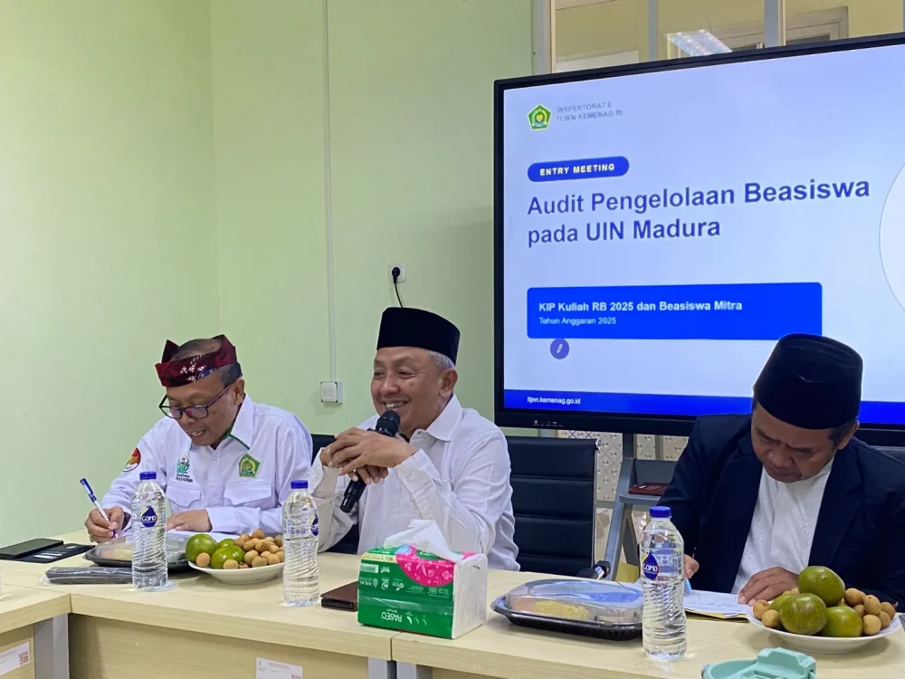 Itjen Kemenag Audit Beasiswa KIP Kuliah dan Beasiswa Mitra di UIN Madura