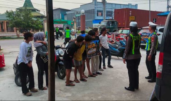 Jaga Keamanan dan Kelancaran Lalu Lintas, Satlantas Mempawah Tertibkan Motor Berknalpot Brong