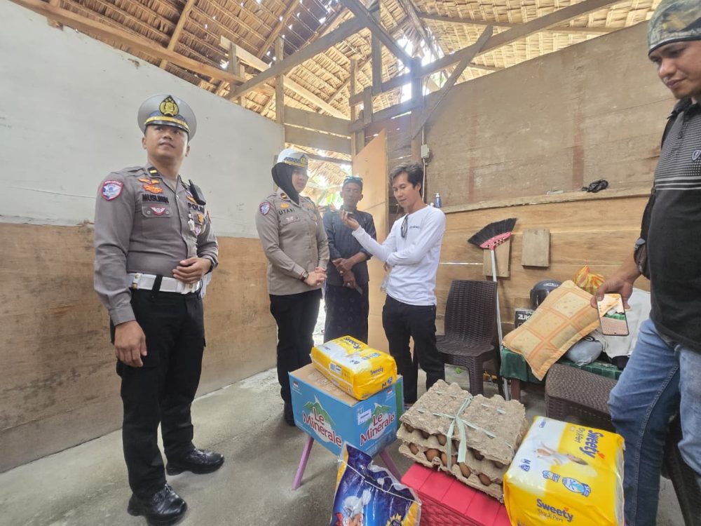 Jumat Berkah, Satlantas Luwu Salurkan Bantuan ke Keluarga yang Membutuhkan