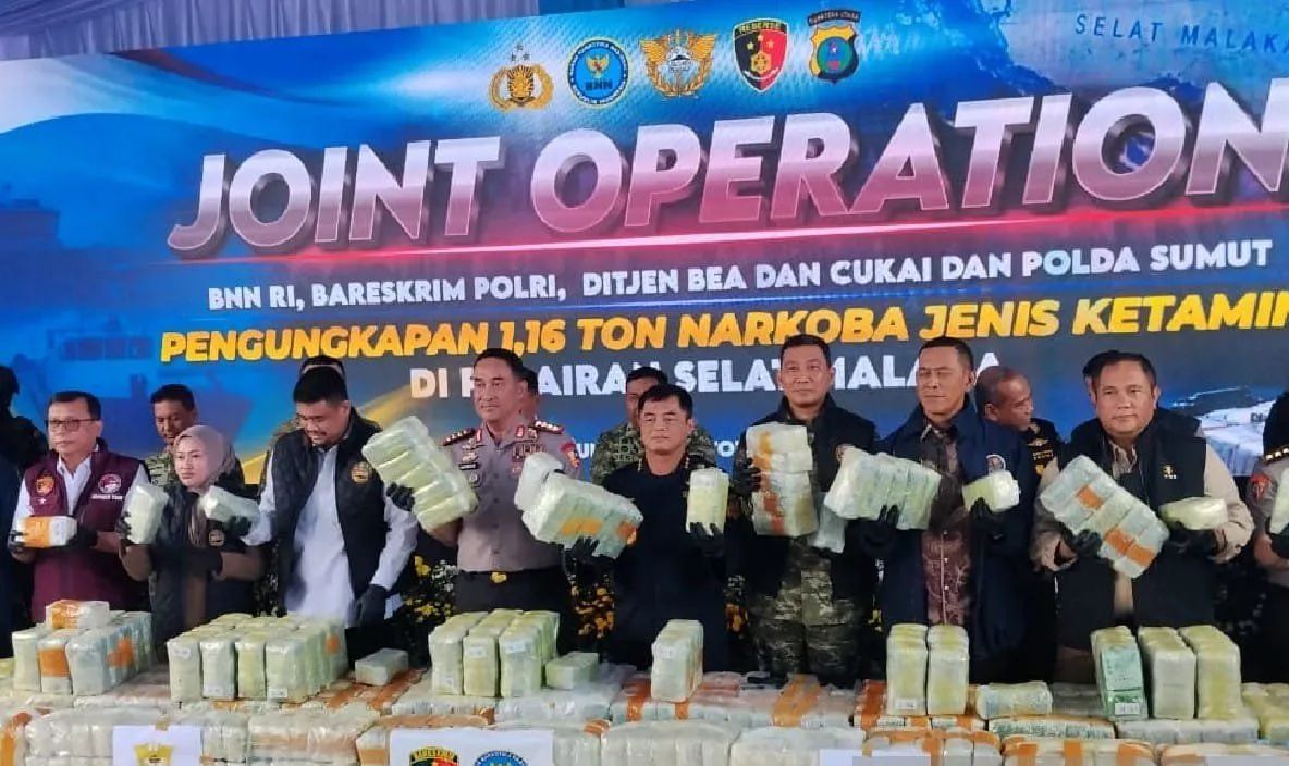 Kapolri Paparkan Kronologi Pengungkapan 1,16 Ton Ketamin di Selat Malaka hingga Sumut