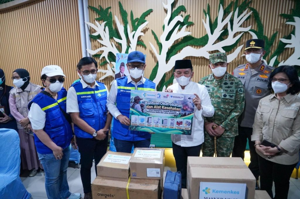 Kemenkes Perkuat Pelindungan bagi Warga Terdampak Karhutla di Palangka Raya
