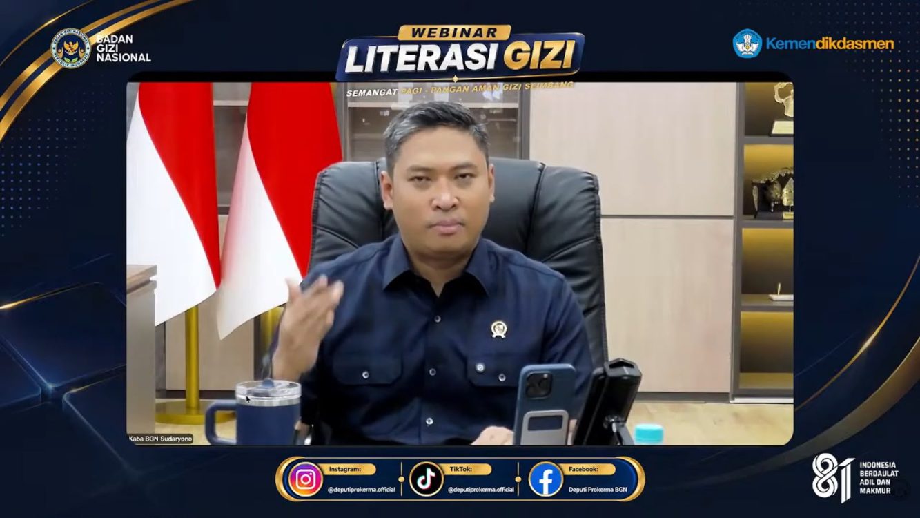 : Badan Gizi Nasional (BGN) menegaskan keamanan pangan menjadi prioritas utama dalam pelaksanaan Program Makan Bergizi Gratis (MBG). Kepala BGN Sudaryono meminta seluruh pihak memastikan makanan yang diberikan kepada peserta didik aman dikonsumsi sebelum menilai kandungan gizinya./Foto Humas BGN