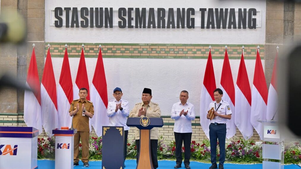 : Presiden Prabowo Subianto pada peresmian revitalisasi Stasiun Semarang Tawang, Kota Semarang, Provinsi Jawa Tengah pada Kamis (30/7/2026). Foto: BPMI Setpres/Rusman