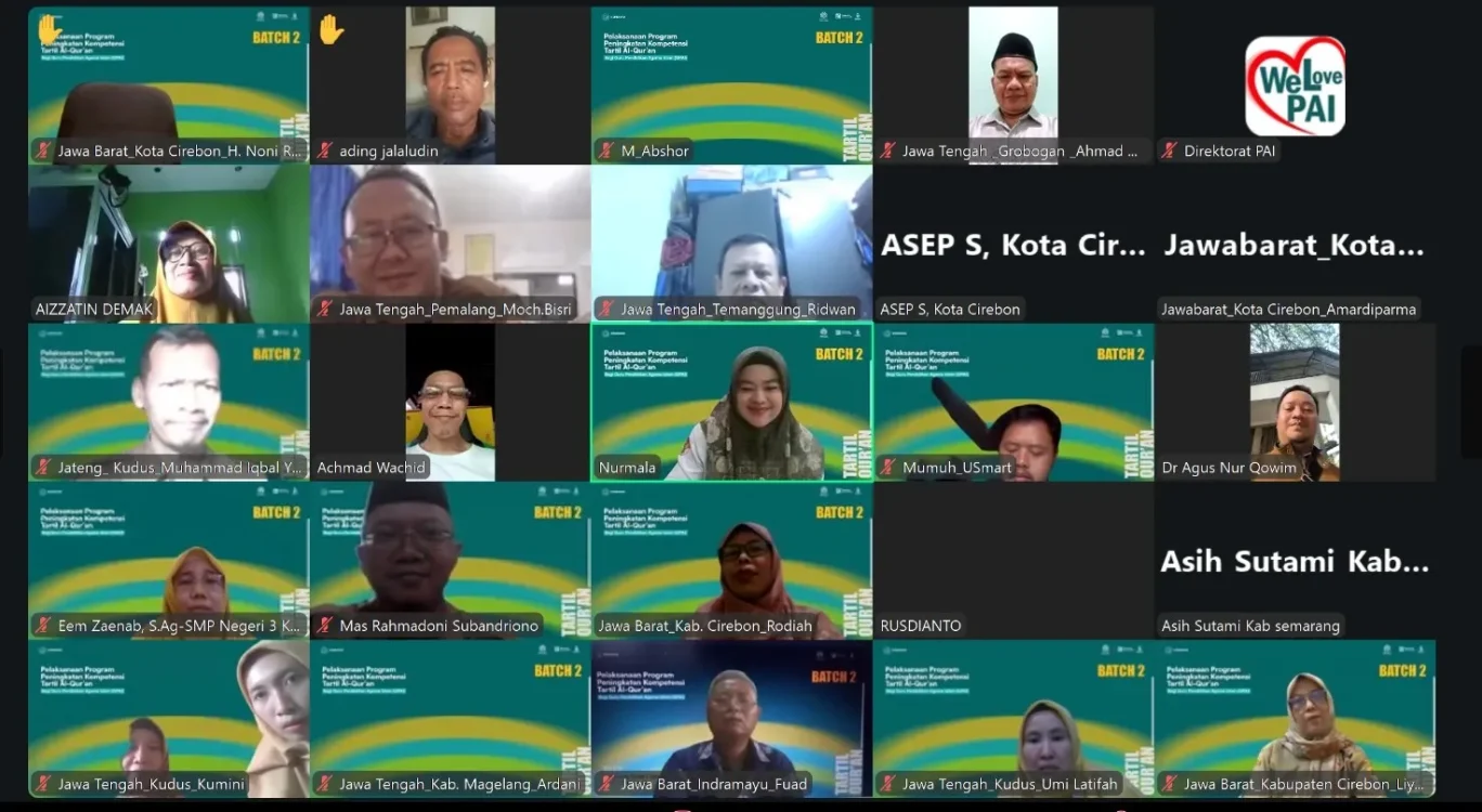 Lagi, 2.190 Guru PAI Ikuti Peningkatan Kompetensi Tartil Al-Qur'an