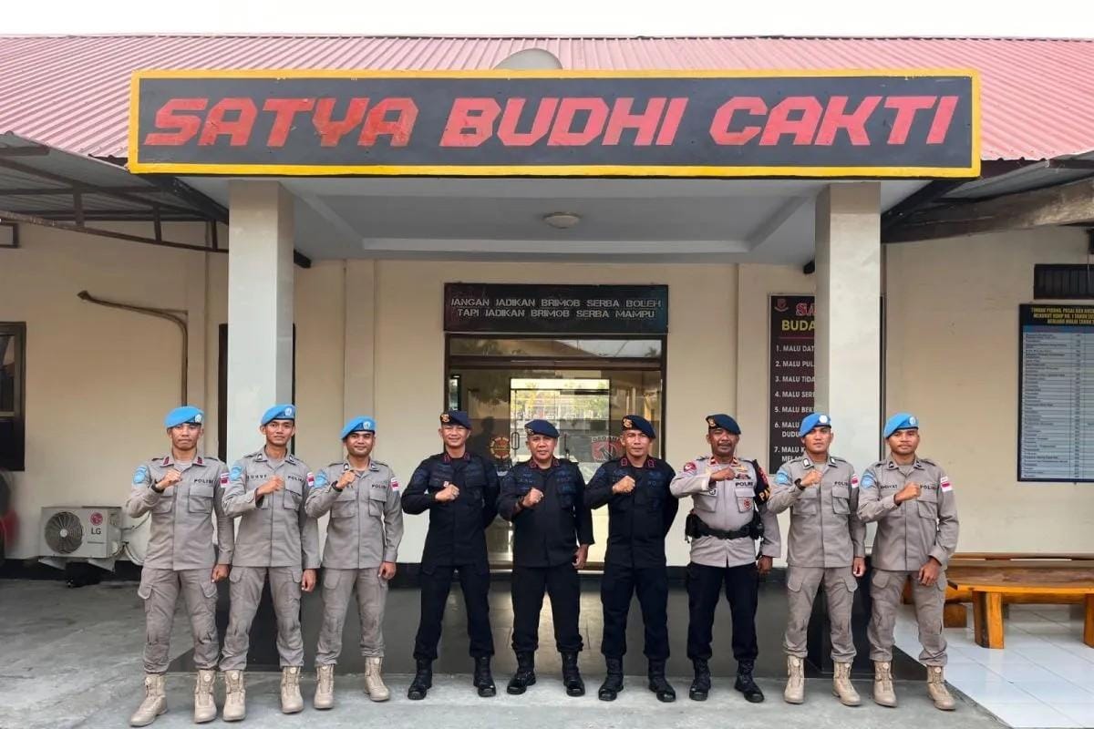 Lima Personel Gegana Polda Sultra Lolos Seleksi Misi Perdamaian PBB di Afrika Tengah