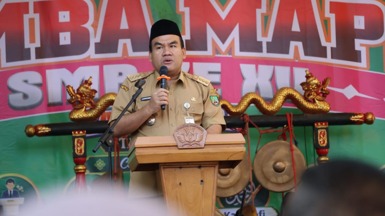 : Bupati Blora, Arief Rohman saat membuka Lomba Mata Pelajaran Pendidikan Agama Islam dan Seni Islami SMP 2026. Foto : Mc Blora.