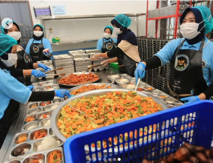 : Penyiapan Makan Bergizi Gratis (MBG) di Satuan Pelayanan Pemenuhan Gizi (SPPG) atau Dapur Sehat. (Foto: ANTARA)