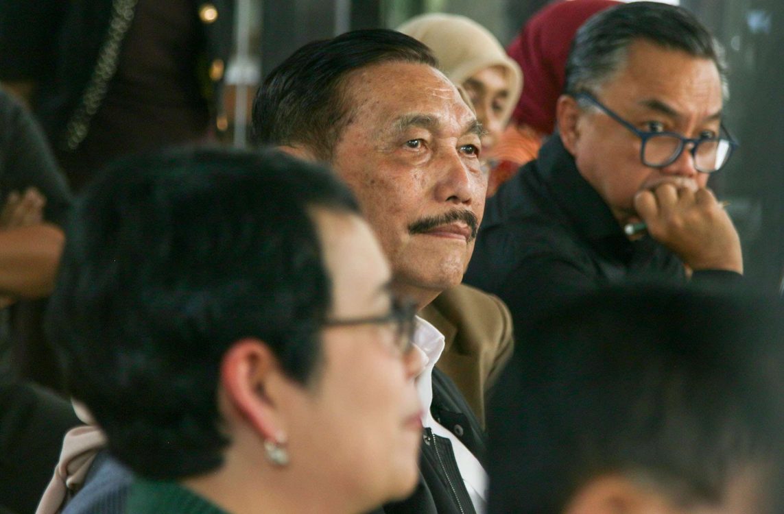 : Ketua Komite Percepatan Transformasi Digital Pemerintah (KPTDP) Luhut Binsar Pandjaitan saat diskusi mengenai perlinsos digital di Jakarta, Selasa (4/8/2026). (Foto: Bismo Agung/InfoPublik- Igid)