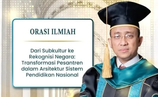 Pengukuhan Guru Besar UIN Jakarta, Prof. Suwendi Tawarkan Tiga Pendekatan Rekognisi Pesantren dalam Sisdiknas