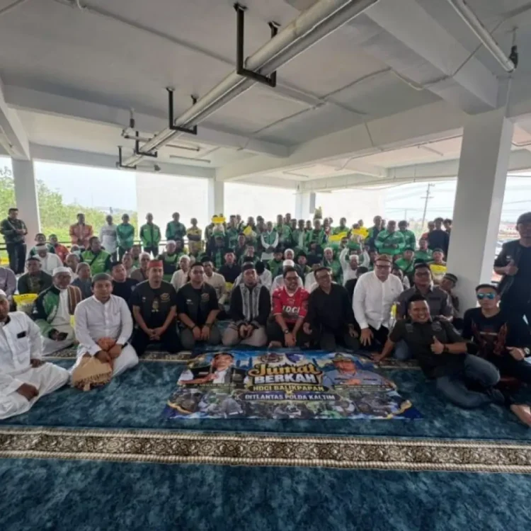 Pererat Kemitraan, Ditlantas Polda Kaltim Bangun Kedekatan dengan Komunitas Ojol