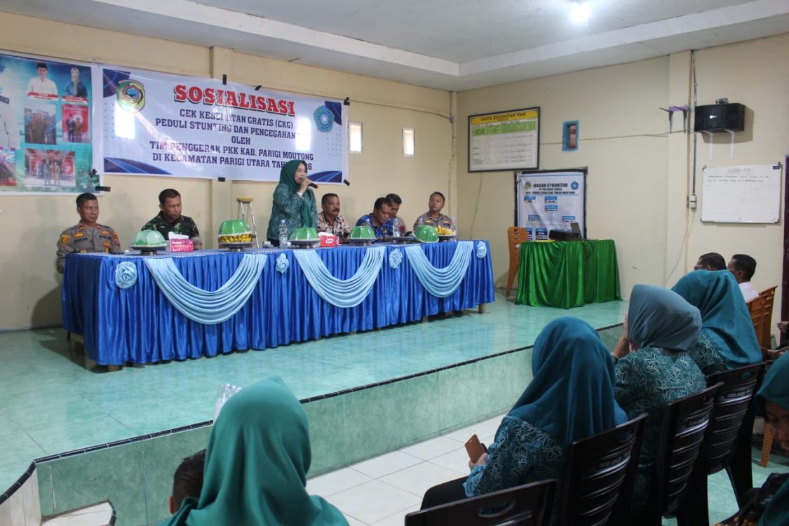 : Sosialisasi kesehatan di Kantor Desa Toboli, Kecamatan Parigi Utara, Kamis (8/10/2026).