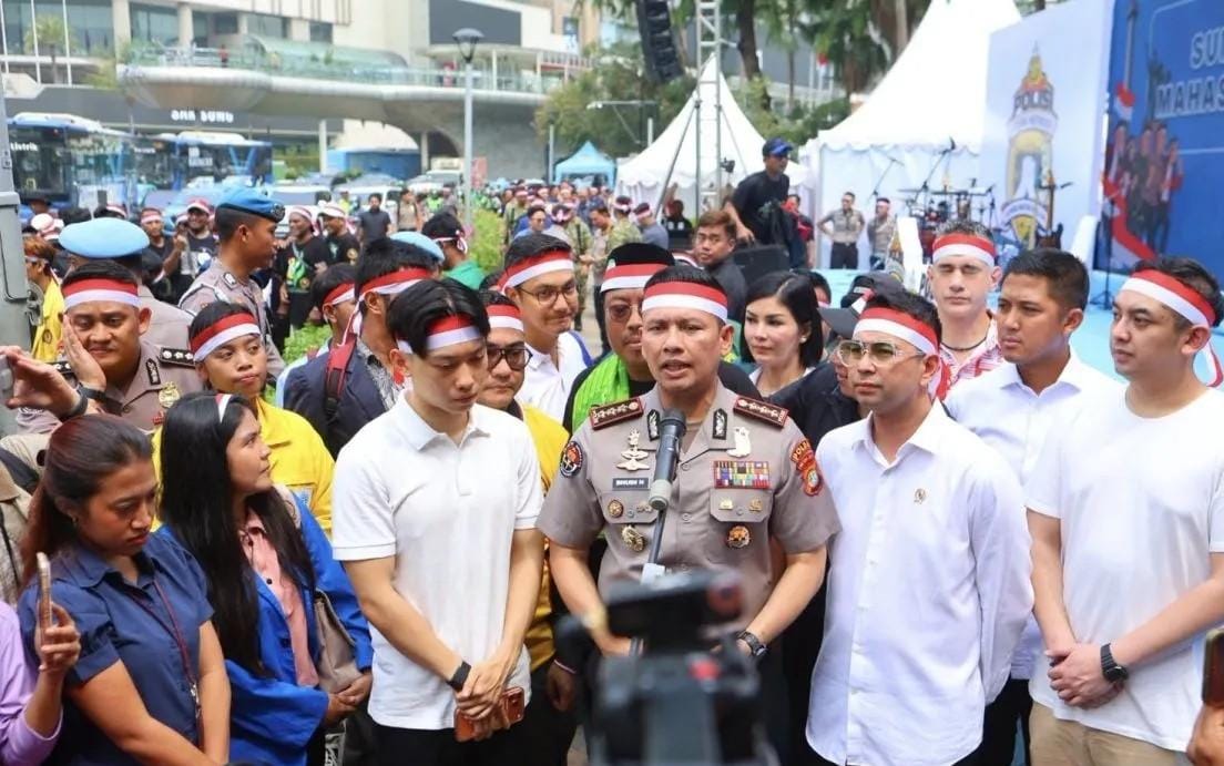Polda Metro Jaya dan Mahasiswa Deklarasikan Sumpah Pemuda, Raffi Ahmad Ajak Lawan Hoaks dan Provokasi