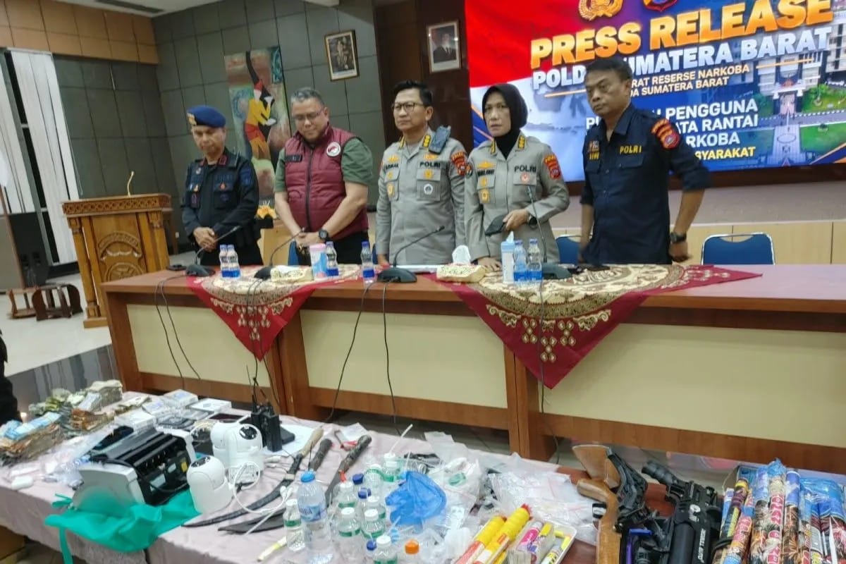 Polda Sumbar Telusuri Dugaan Jaringan Narkoba Internasional di Pasar Gaung