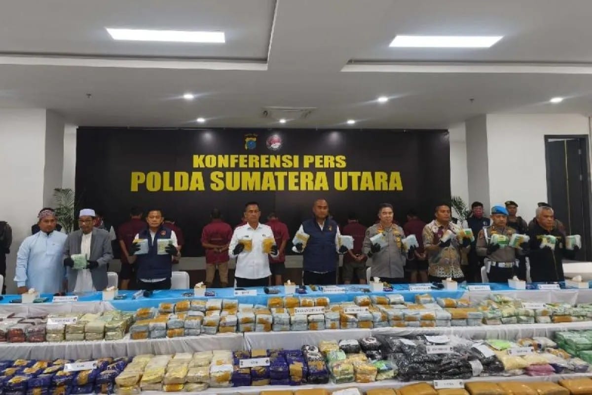 Polda Sumut Gagalkan Peredaran 244 Kg Sabu dari Aceh ke Medan