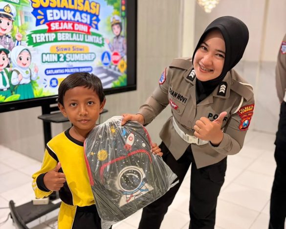 Polisi Sahabat Anak, Satlantas Sumenep Tanamkan Kesadaran Lalu Lintas Sejak Dini