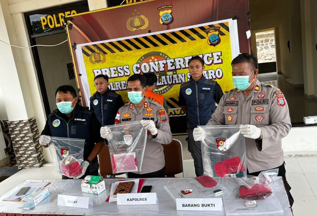 Polres Kepulauan Sitaro Ungkap Kasus Sabu, 43 Paket Diamankan dari Dua Lokasi