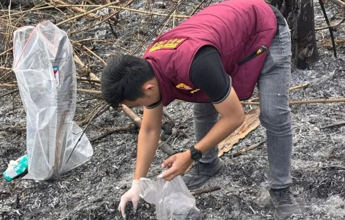 Polres OKU Selatan Selidiki Penyebab Karhutla 1,5 Hektare di Buay Pemaca