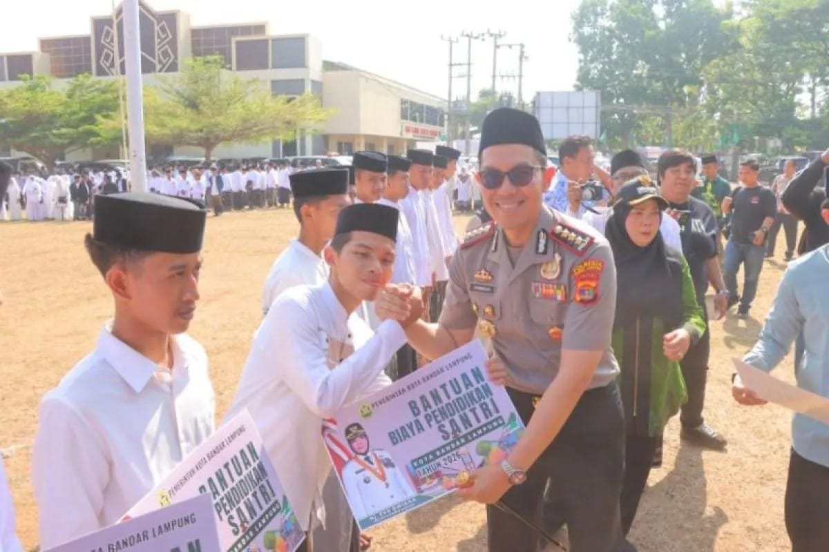Polresta Bandarlampung Ajak Santri Jaga Toleransi dan Perkuat Persatuan Bangsa