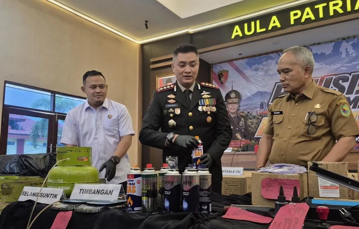 Polresta Bandung Bongkar Penyalahgunaan LPG Subsidi, 3.763 Gas Portable Disita