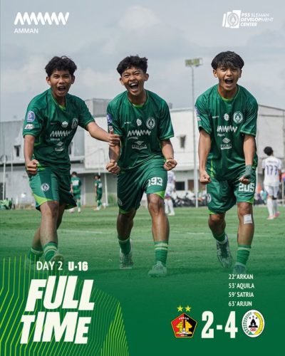 PSS U16 Pemuncak Klasemen Usai Taklukkan Persik U16