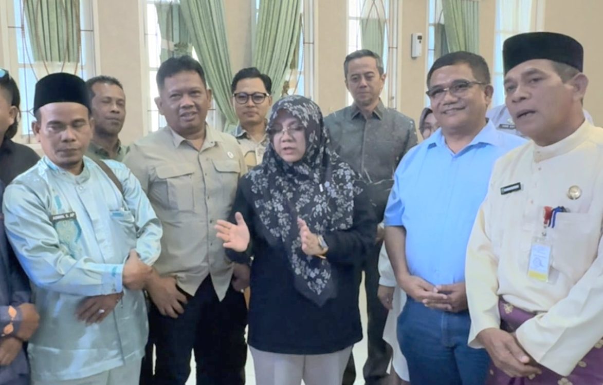 : Pertemuan Management PT API dengan Bupati Siak Afni Zulkifli, di Siak, Kamis (8/10/2026)/ (MC Siak)