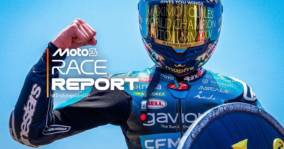 Quiles crowned Moto3 World Champion with Mandalika victory